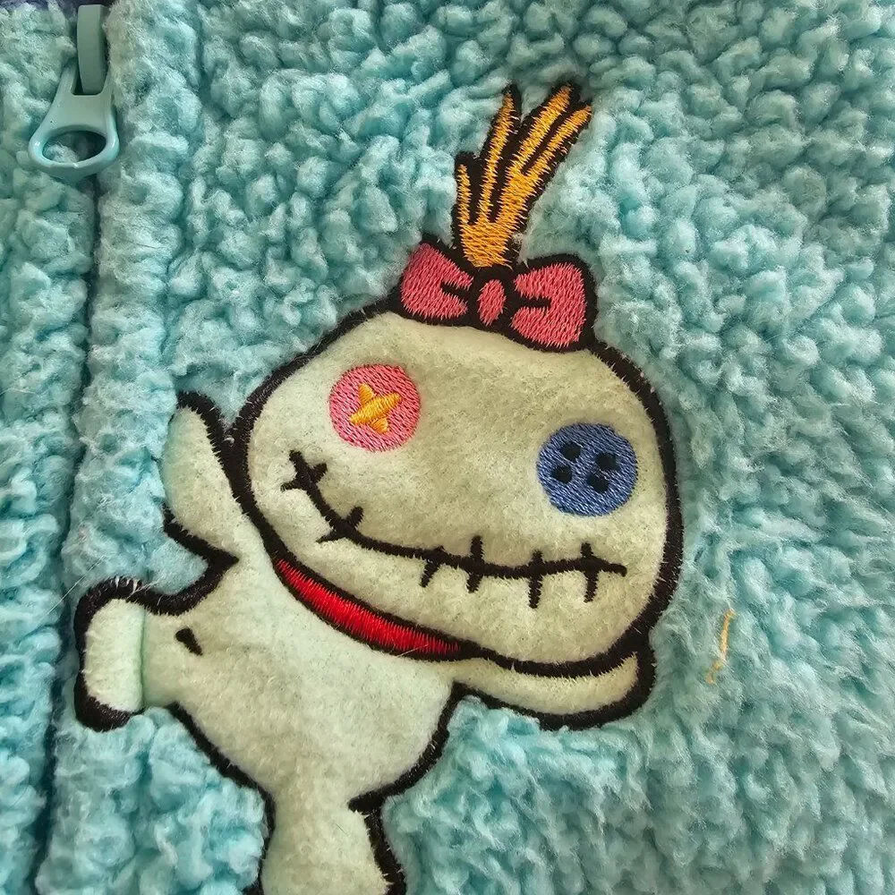 Disney Stitch One Piece Pajamas Women S Blue Lilo & Stitch Adult - Picture 5 of 9